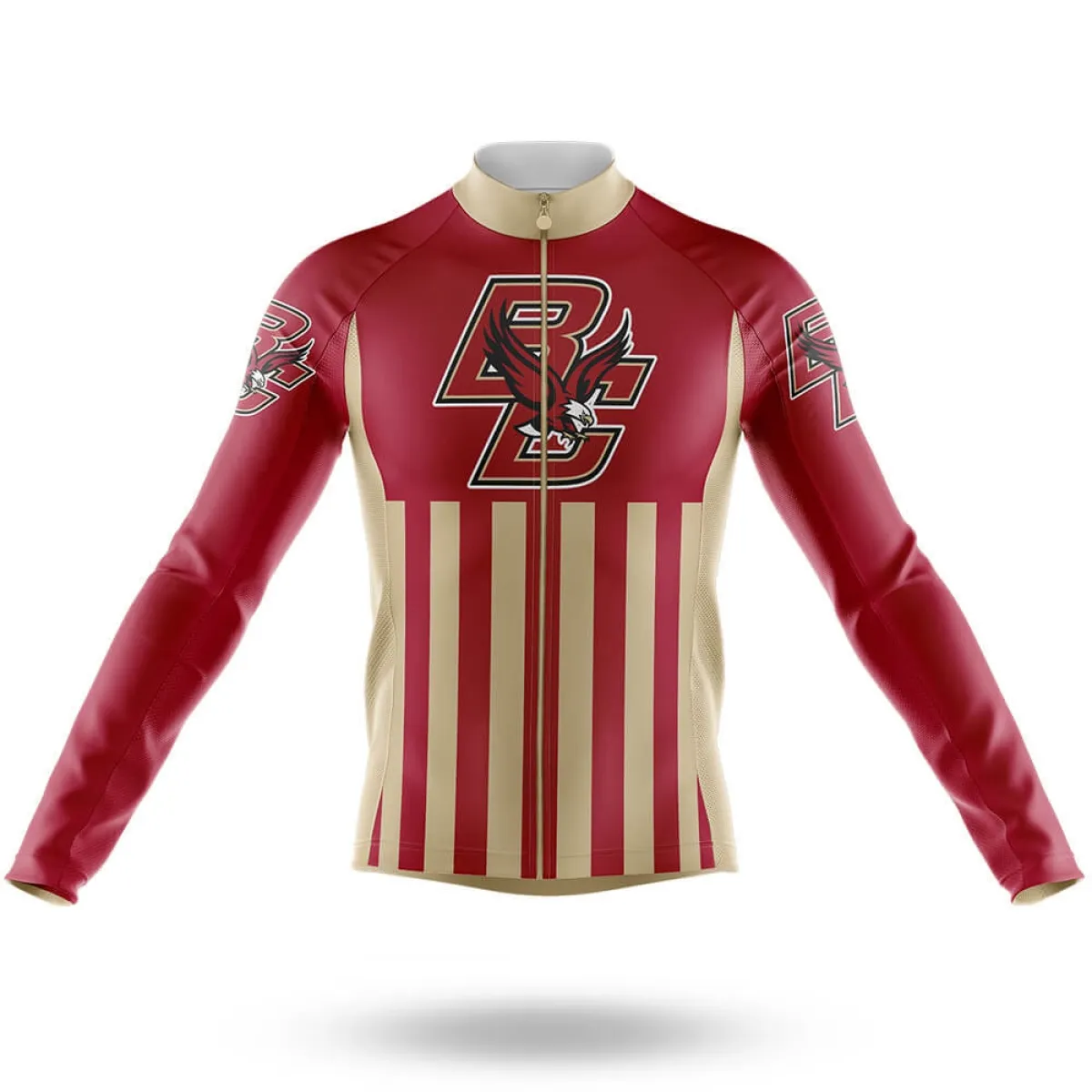 For Sale Boston College USA Long Sleeve Cycling Jersey Only