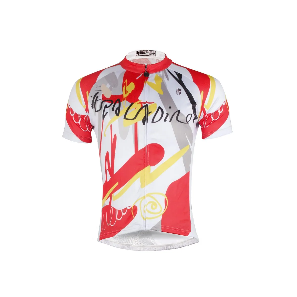 Ilpaladino Abstract Graffiti Sport Breathable Jersey Men's Short-Sleeve Bicycling Shirts Summer Quick Dry Wear Pro Cycle Clothing Racing Apparel Outdoor Sports Leisure Biking shirt NO.680