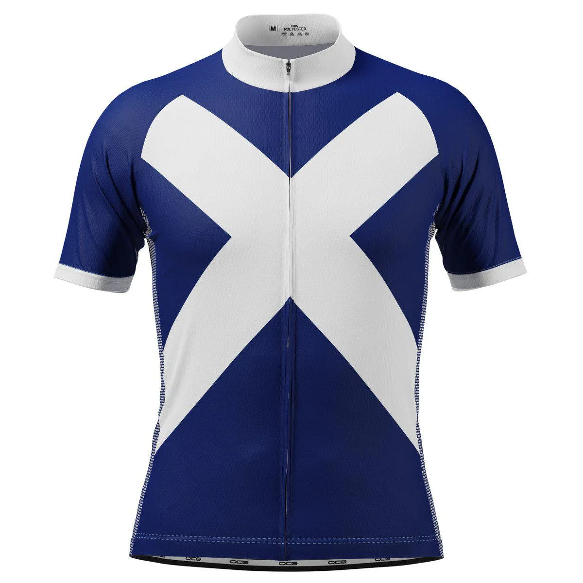 Men's Scotland Flag National Short Sleeve Cycling Jersey Jersey Scotland