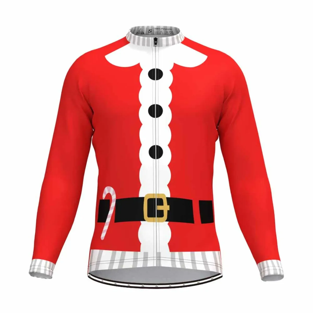 Santa Suit Ugly Christmas Sweater LS Cycling Jersey Online