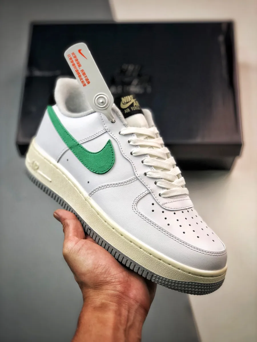 Nike Air Force 1 Low White/Malachite-Black-Citron Tint #air force malachite