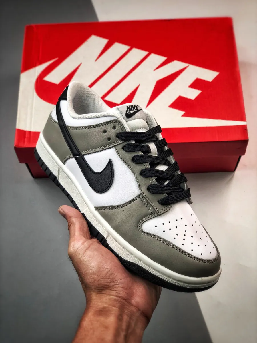 Nike Dunk Low White/Light Smoke Grey-Black Nike Dunk Low Light Smoke Grey
