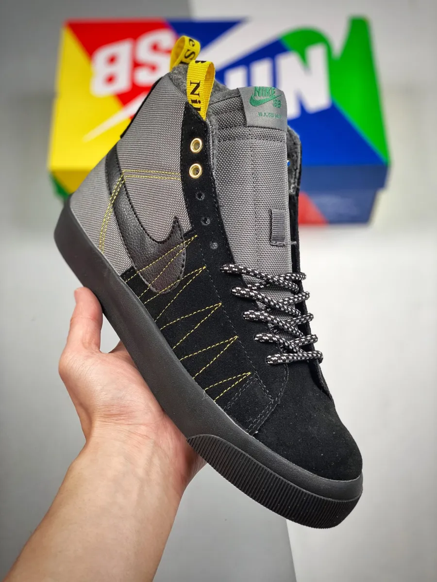 Women Nike Zoom Blazer Mid Acclimate Black DC8903-001 / nike sb blazer mid acclimate pack