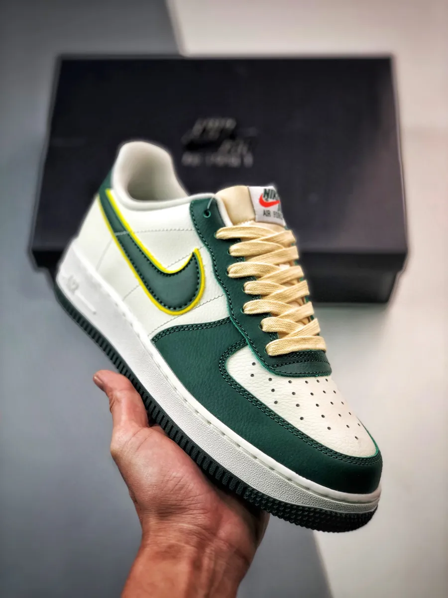Nike Air Force 1 Low Sail/Noble Green-Opti Yellow FD0341-133 #air force 1 noble green