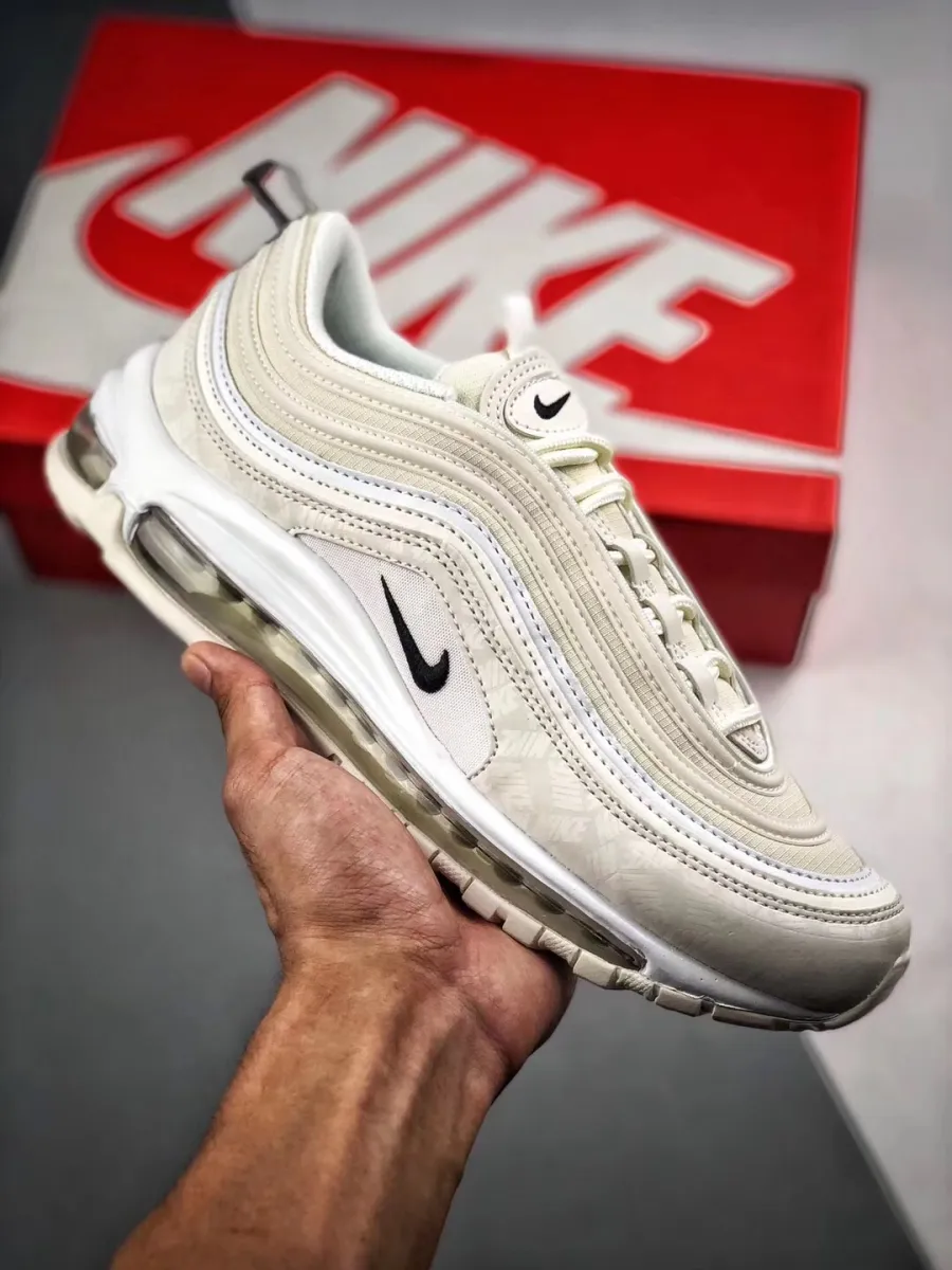 Nike Air Max 97 'Reflective Logo' Sail/Black/White AR4259-100 Outlet