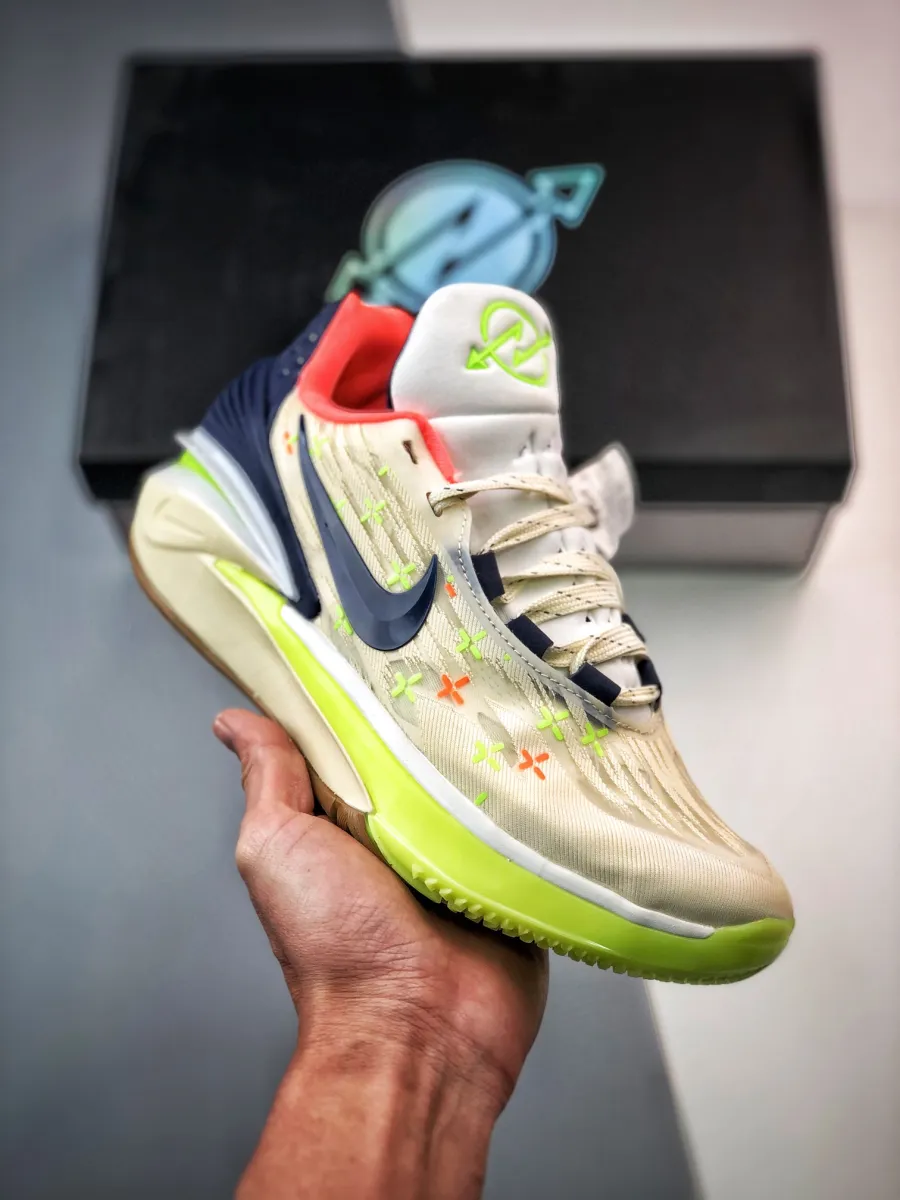 Nike Zoom GT Cut 2 Coconut Milk/Midnight Navy-White-Ghost Green FB1961-141 Brand New