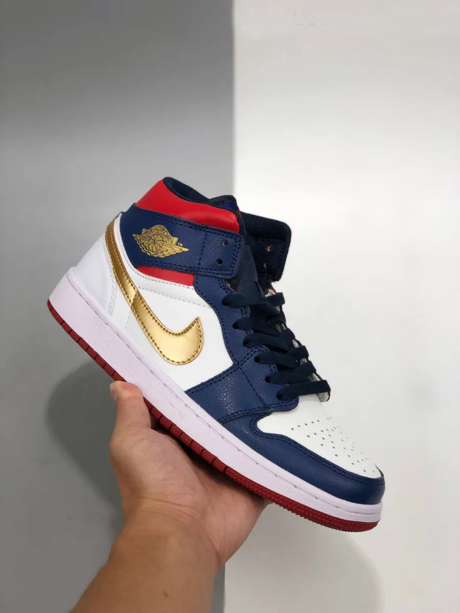 Air Jordan 1 Mid USA Olympics BQ6931-104 olympic jordan 1