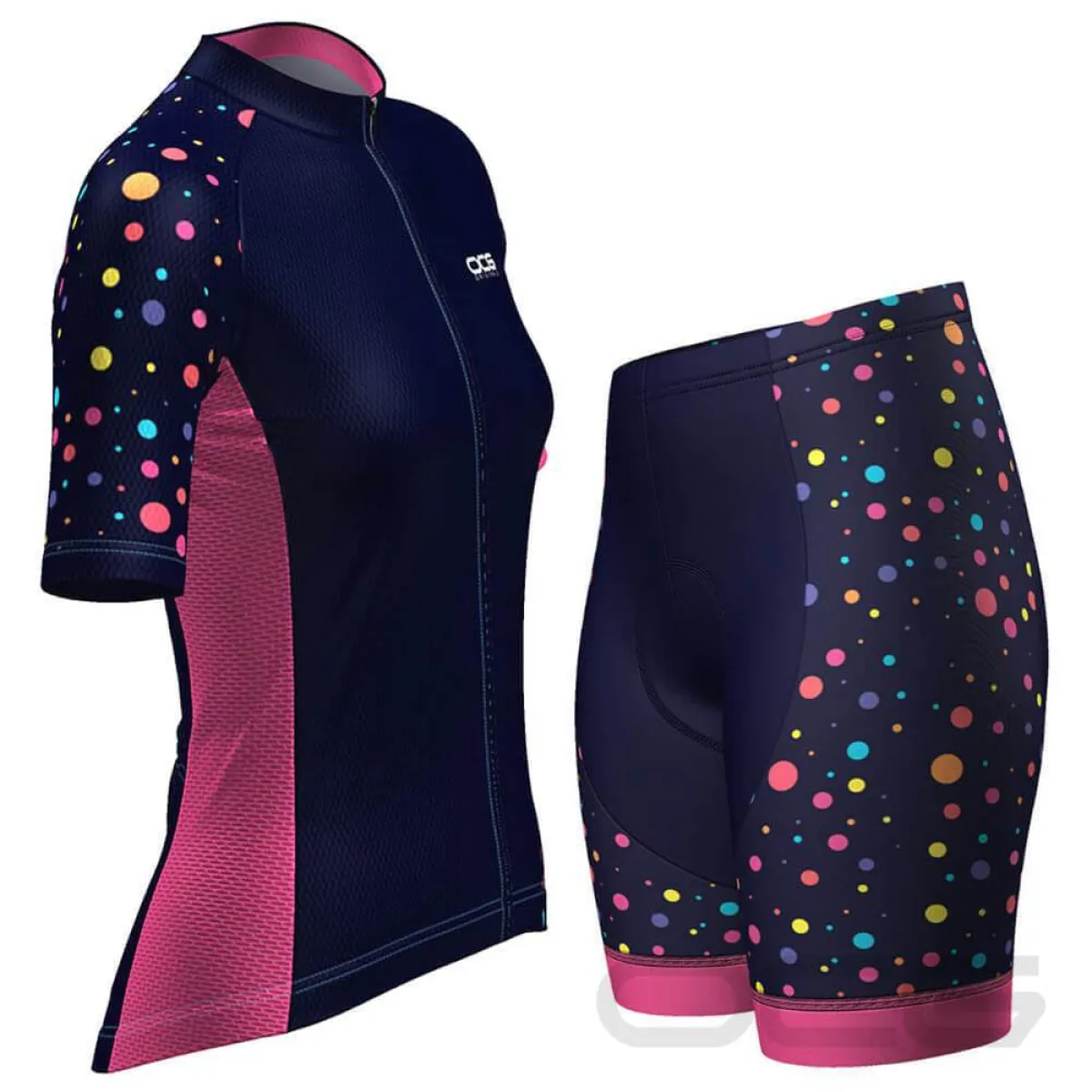 Women's Rainbow Polka Dot Cycling Kit New Releases
