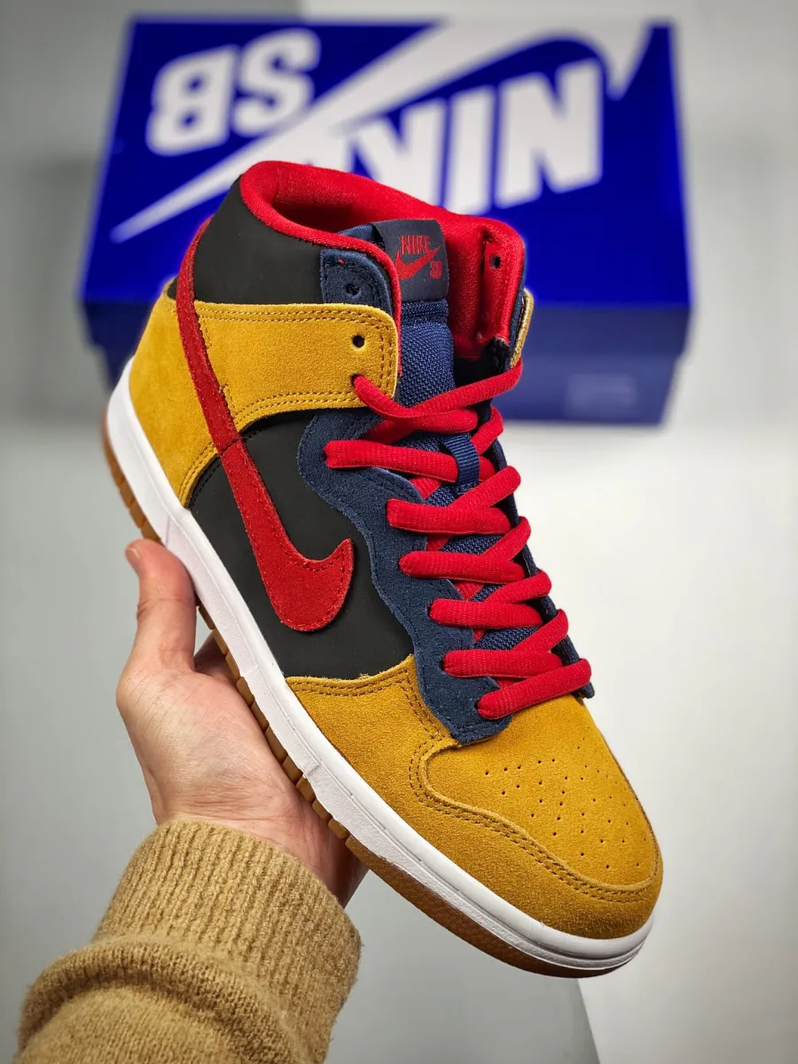Nike SB Dunk High Dark Obsidian/Varsity Red-Maple 313171-400 Restock
