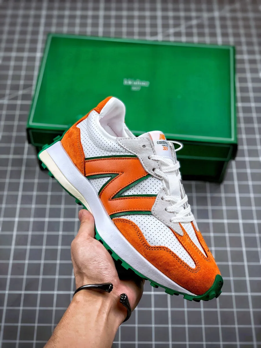 Casablanca X New Balance 327 White Orange Restock