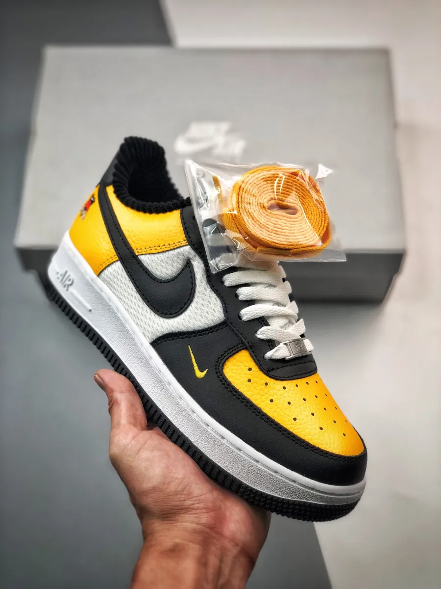 Nike Air Force 1 'Jersey Mesh' White/Gold-Black DQ7779-700 Air Force 1 Mesh
