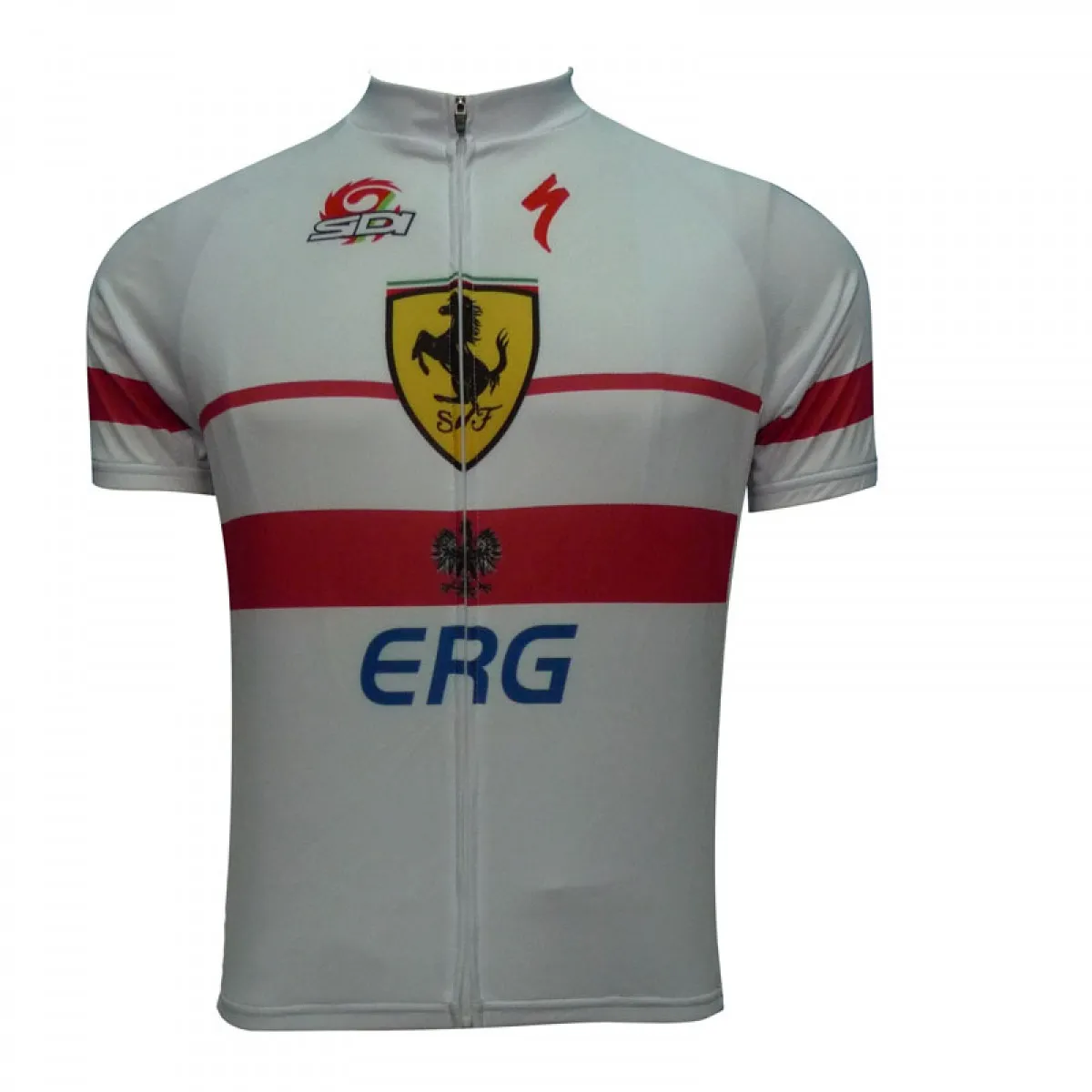 2012 ERG White Cycling Jersey Short Sleeve Restock