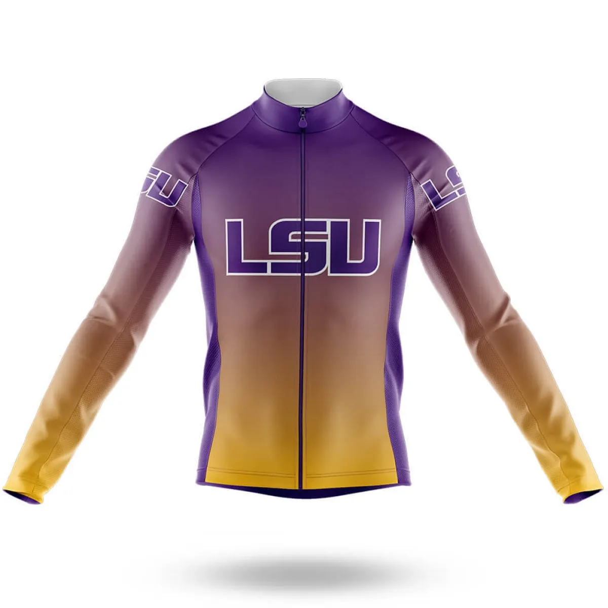 LSU Tigers Gradient Long Sleeve Cycling Jersey Only