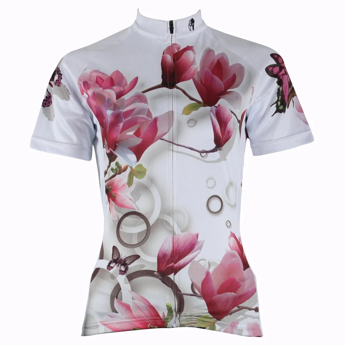 Ilpaladino Tulip Tree Summer Women's Short-Sleeve Cycling Jersey Biking Shirts Breathable Outdoor Sports Gear Leisure Biking T-shirt Sports Clothes NO.283