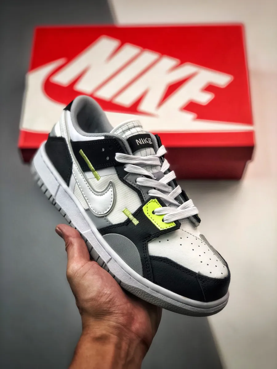 Nike Dunk Low Scrap Black/White/Wolf Grey/LT Lemon Twist For Sal Nike Dunk Low Lemon Twist