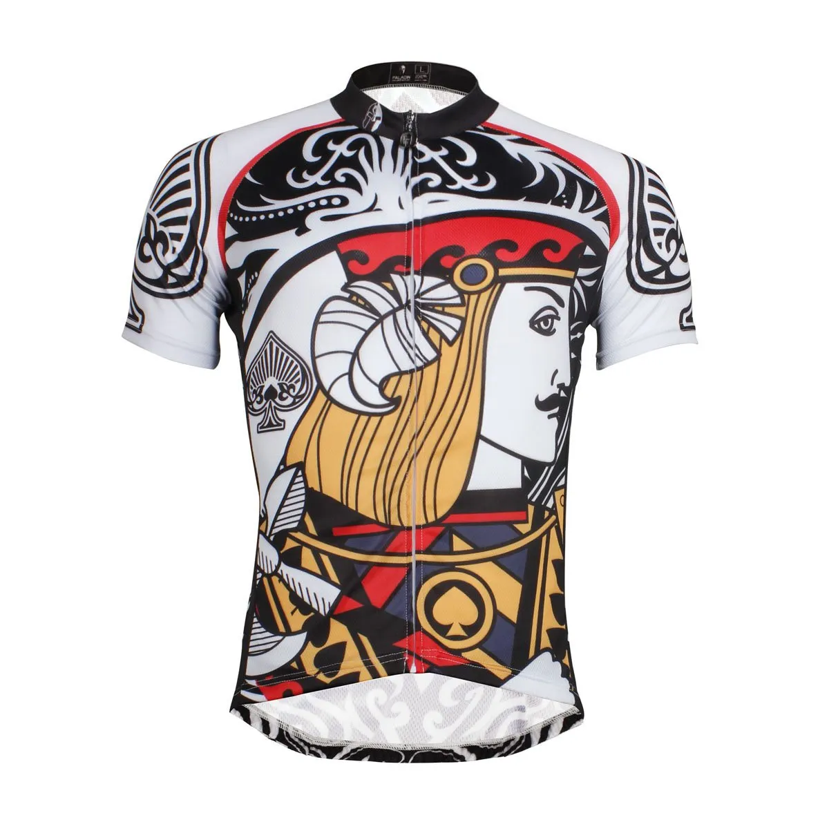 Poker Face Playing Card Spades Jack Men's Biking Cycling Jersey Artistic PatternShirt Face Cards Court Cards NO.639
