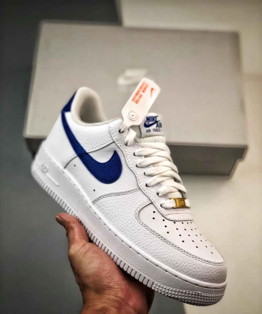Nike Air Force 1 Low White/Royal Blue - nike air force 1 07 white
