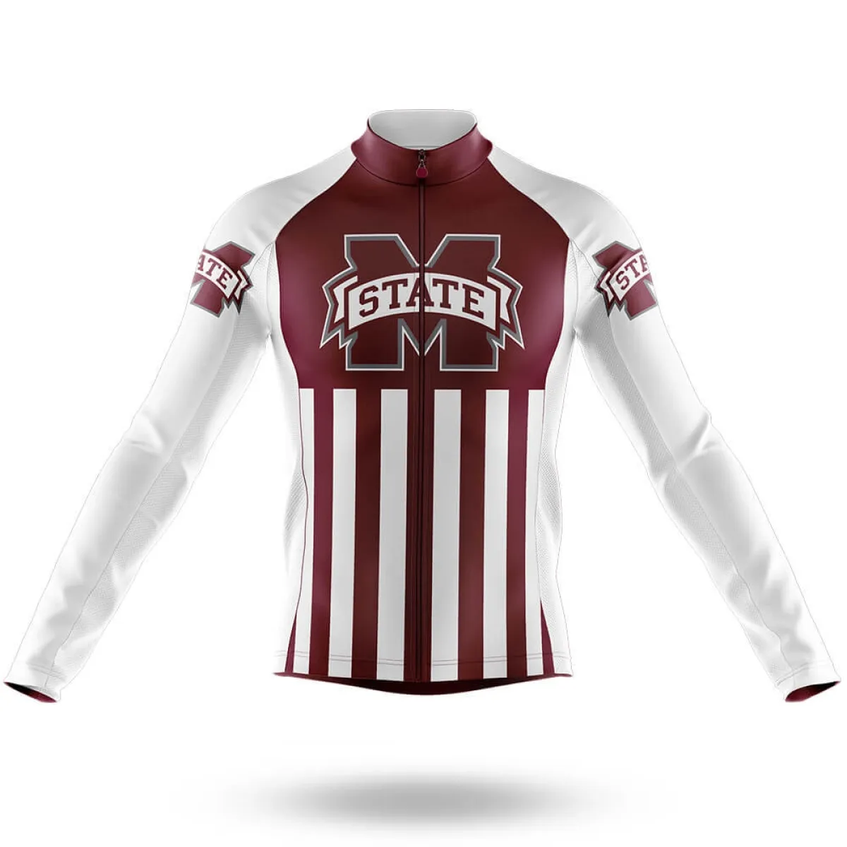 Mississippi State University USA Long Sleeve Cycling Jersey Only