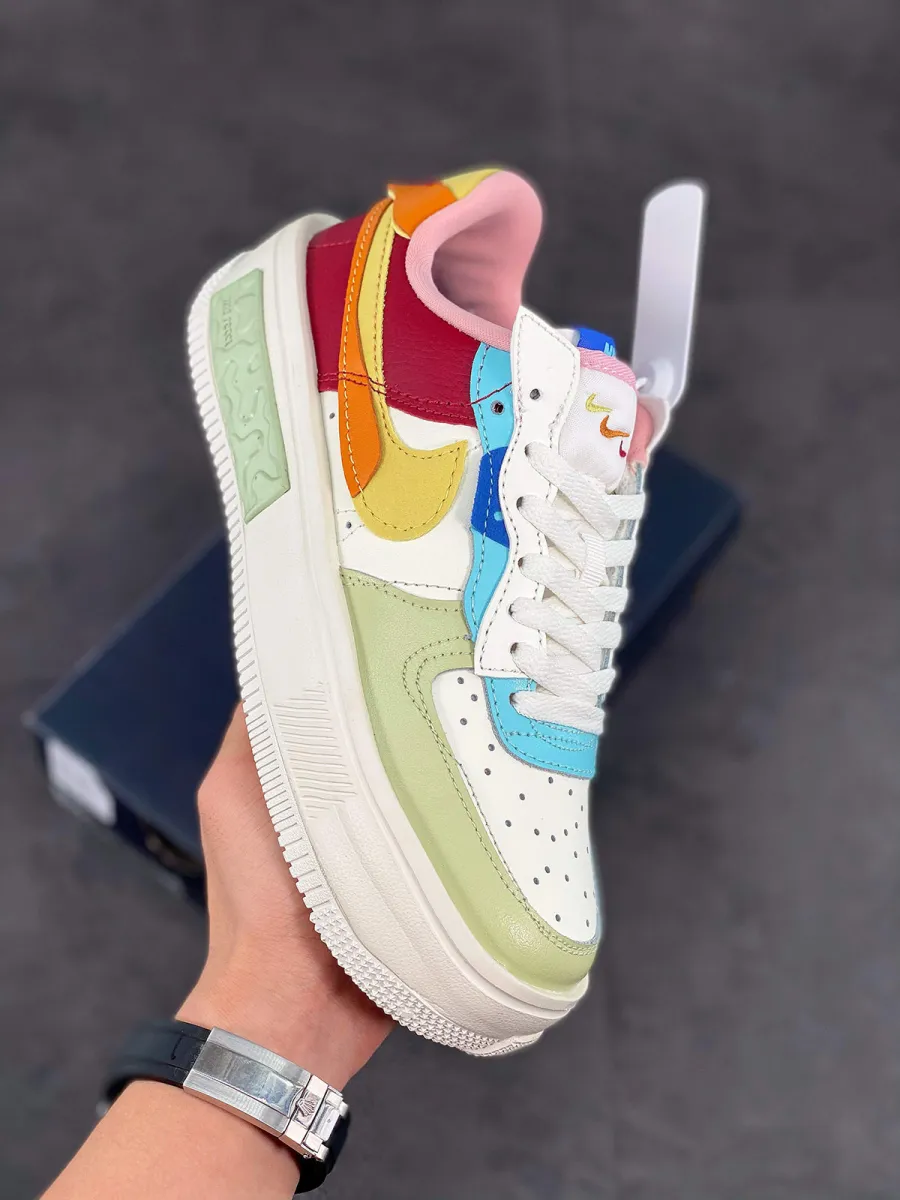 Nike Air Force 1 Fontanka Sail/Sunset/Pomegranate/Saturn Gold / air force 1 fontanka trainers