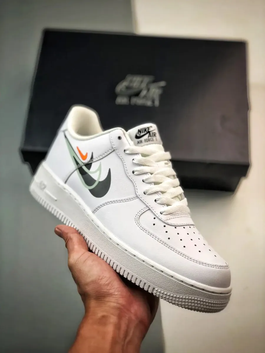 Airforce 1 Ow / Nike Air Force 1 Low Multi Swoosh White Black