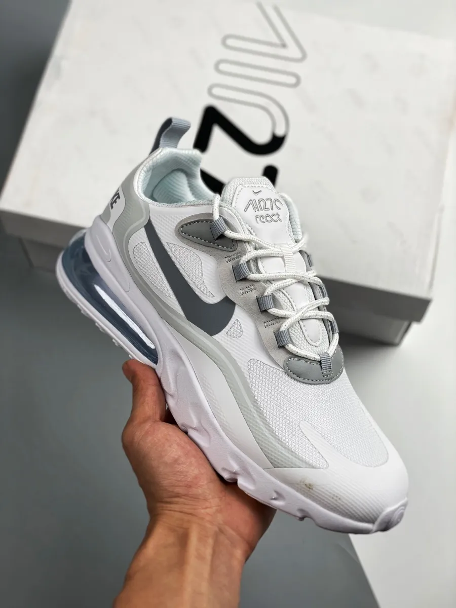 Nike Air Max 270 React White Grey nike 270 react white