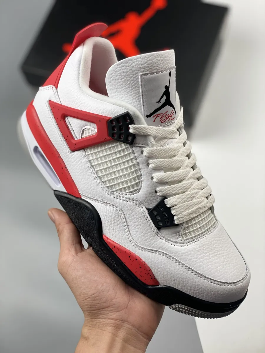 Air Jordan 4 'Red Cement' White/Fire Red-Black DH6927-161 / red jordan 4