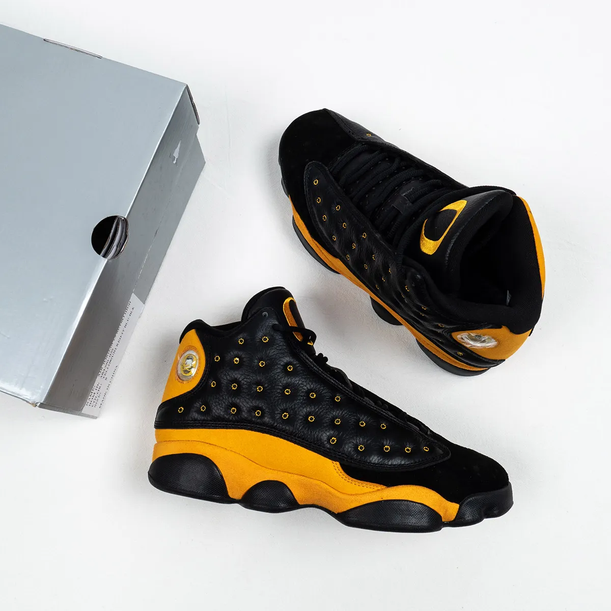 Air Jordan 13 PE Oregon 'Track and Field' Black Yellow - jordan 13 black yellow