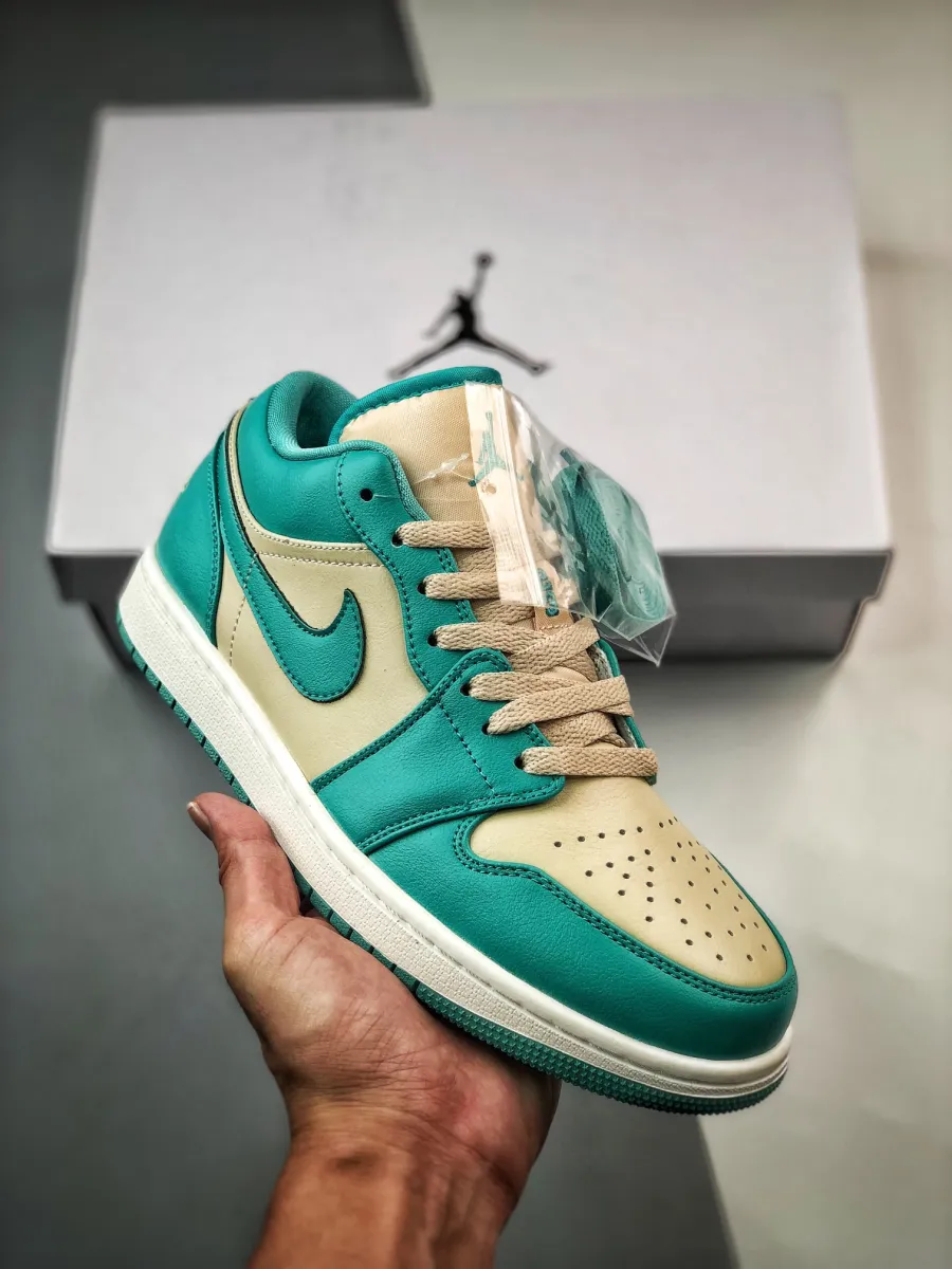 Air Jordan 1 Low Teal Beige DC0774-131 Jordan 1 Tropical Low