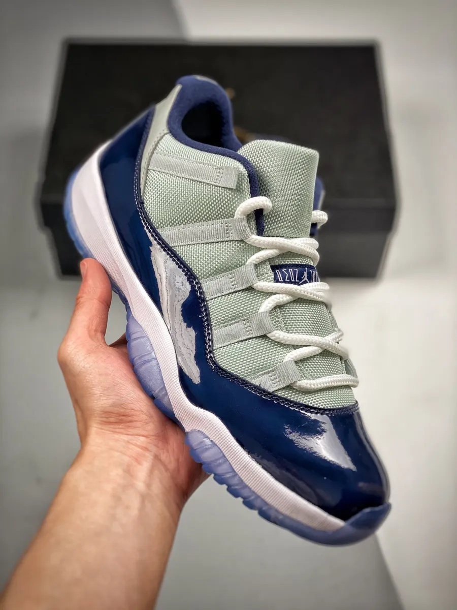 Air Jordan 11 Low 'Georgetown' Grey Mist/White-Midnight Navy / georgetown jordan 11