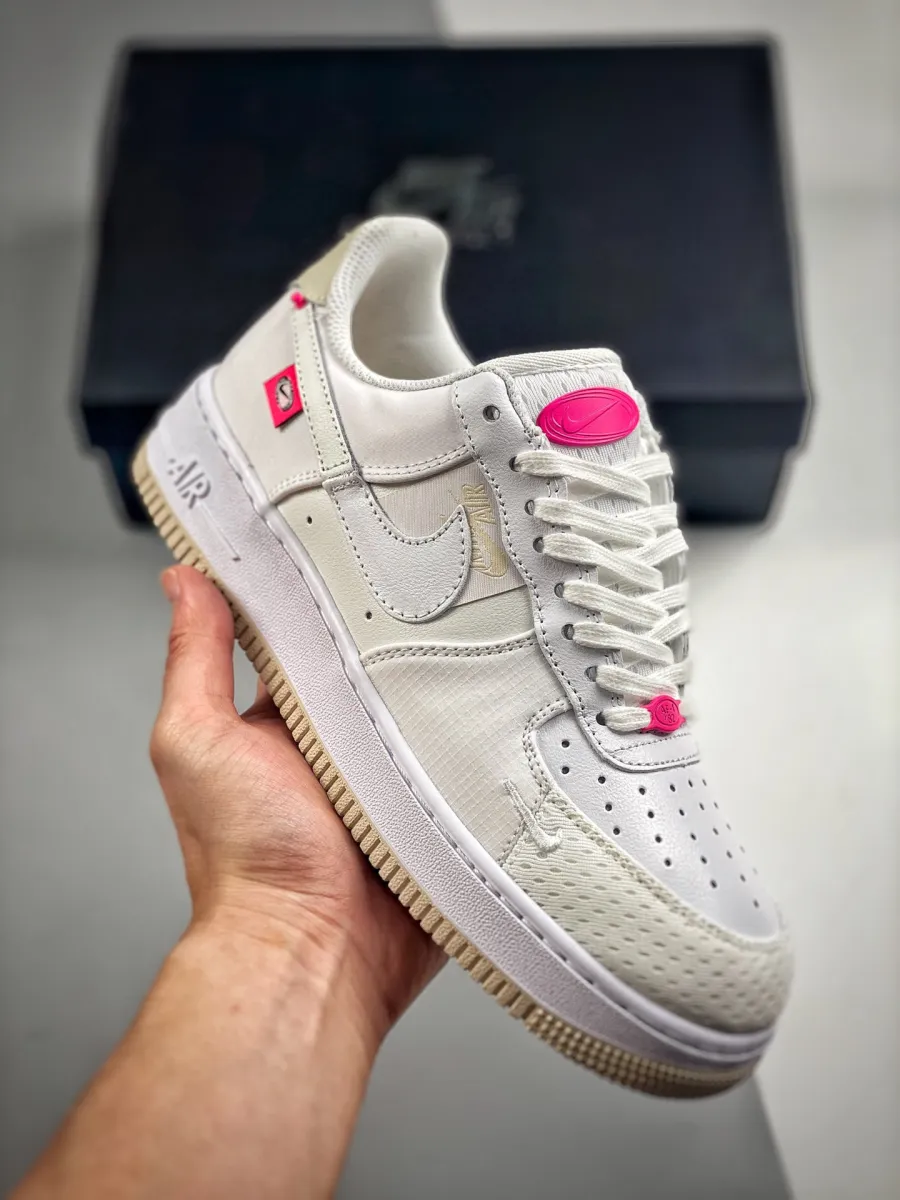 Nike Air Force 1 Low Pink Bling White/Pink DX6061-111 White And Pink Af1