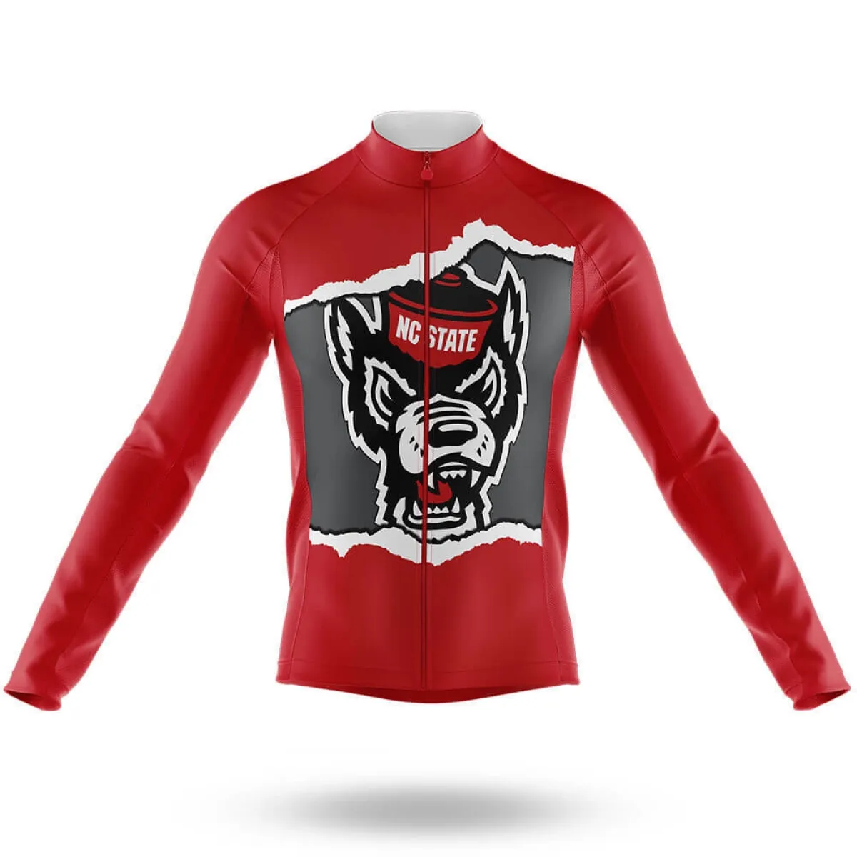 North Carolina State University Long Sleeve Cycling Jersey Only