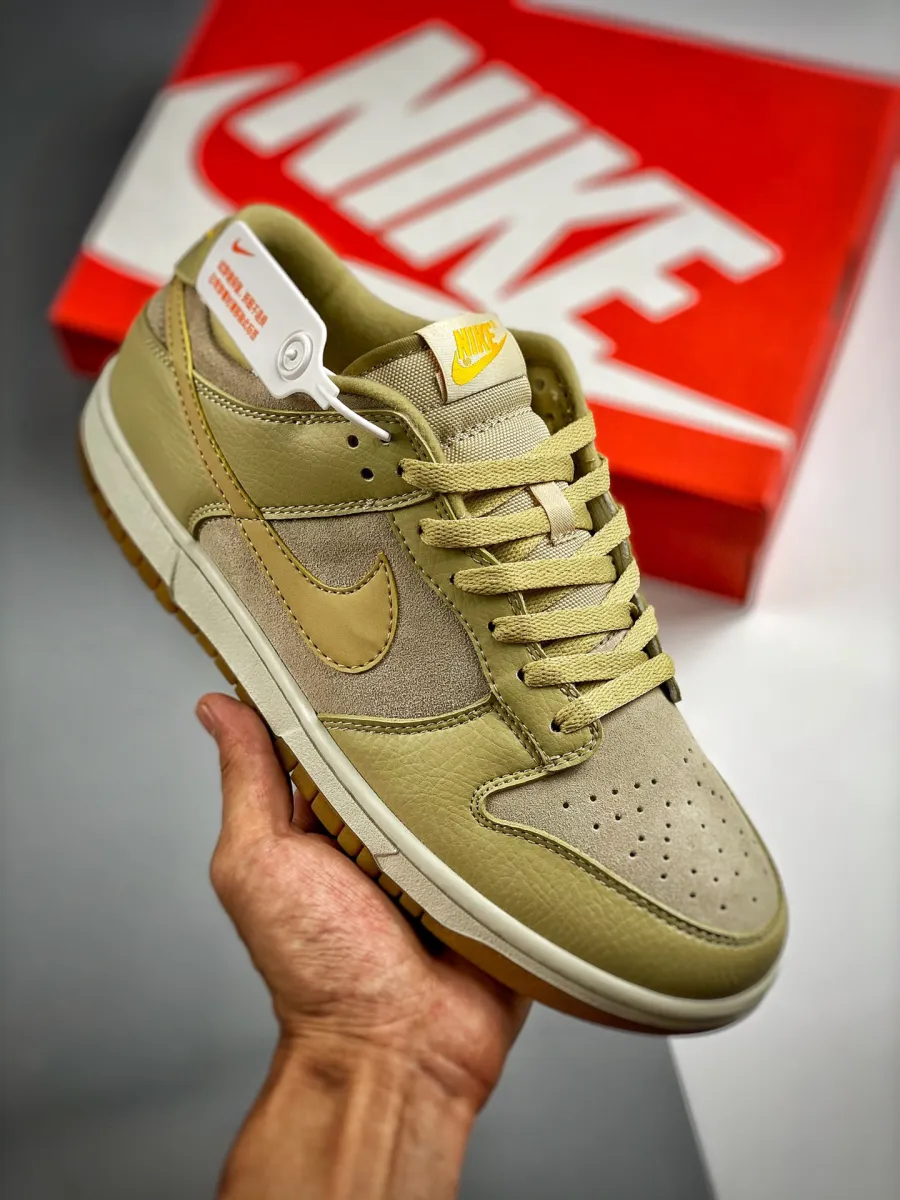 Nike Dunk Low Khaki Yellow Gum DZ4513-200 #200$ dunks