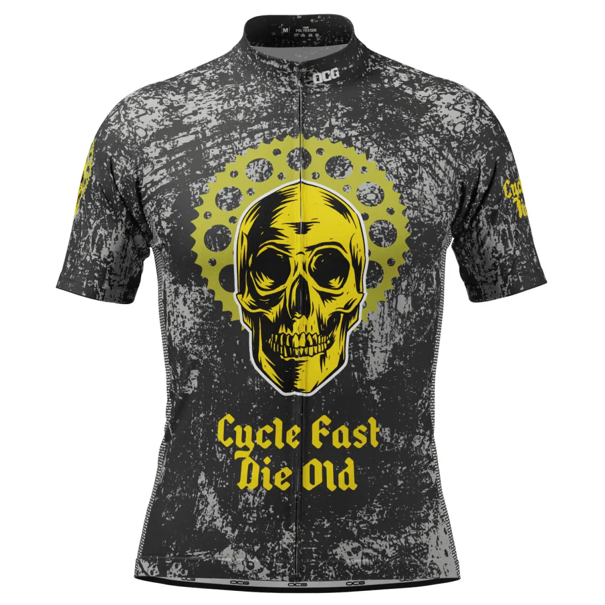 Men's Cycle Fast Die Old Short Sleeve Cycling Jersey, Cyclefast
