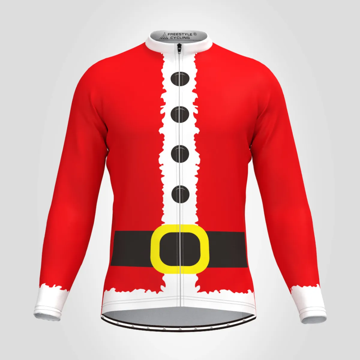 Santa Suit Long Sleeve Christmas Cycling Jersey To Buy