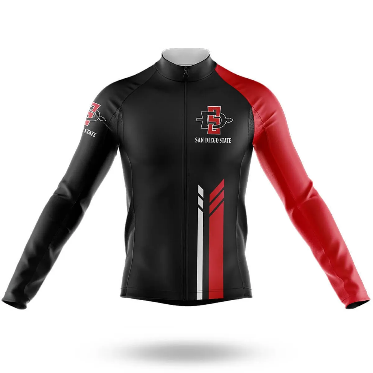 San Diego State University Colors Long Sleeve Cycling Jersey Only | san diego state colors