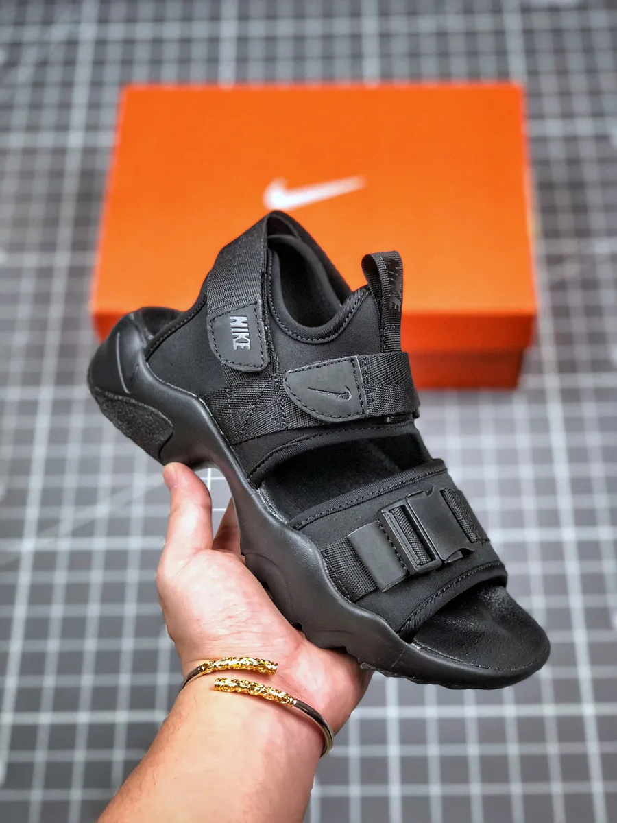 Nike Canyon Sandal Triple Black CW9704-001 Restock