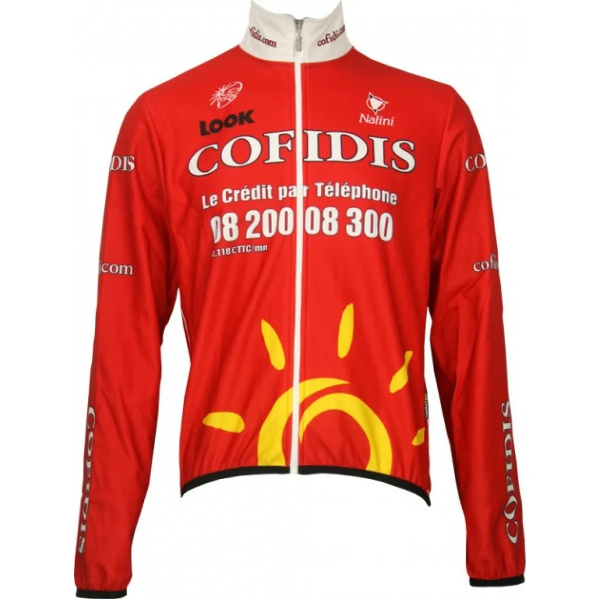 Cofidis 2009 - Radsport-Profi-Team-Winter fleece long sleeve jersey jacket