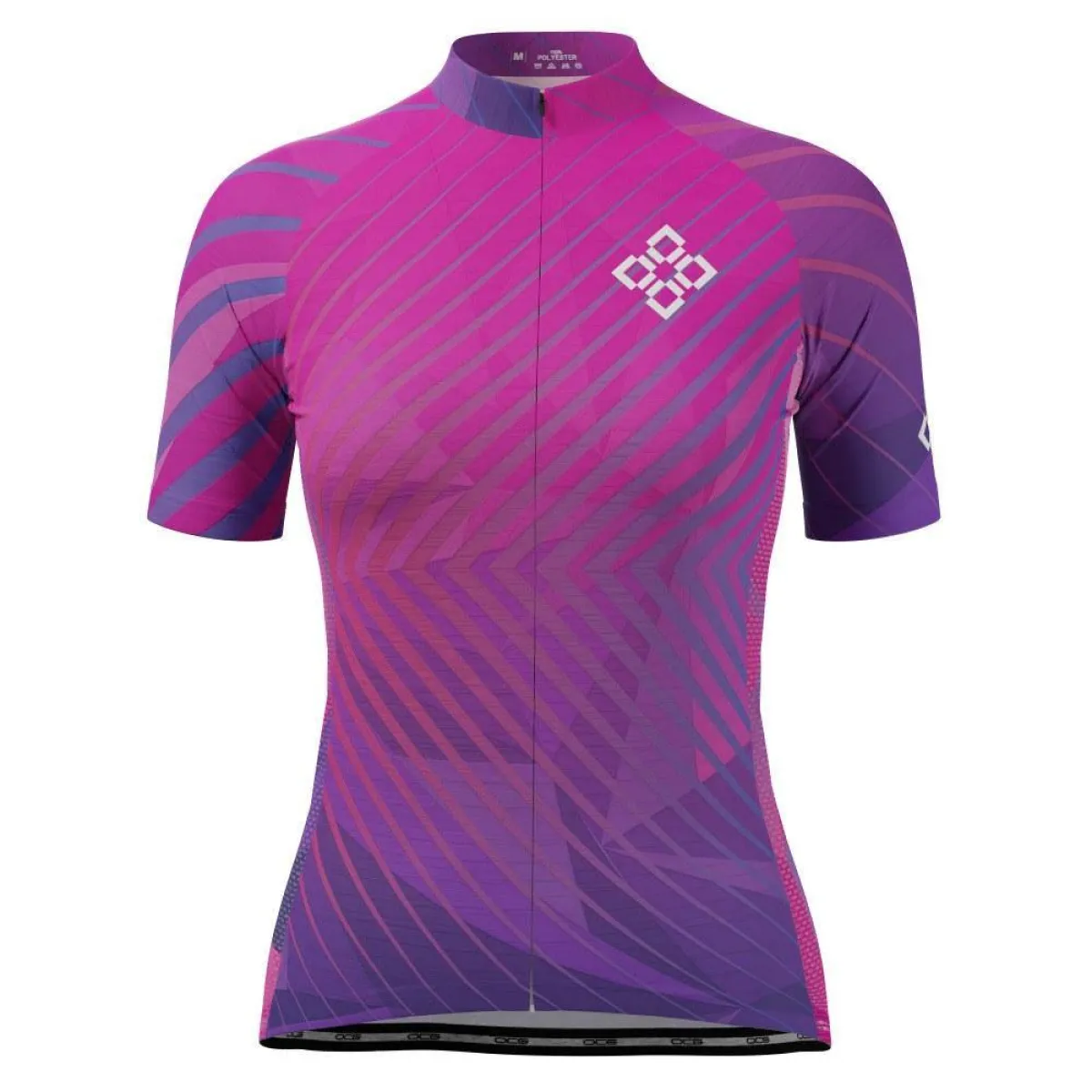 Women's Pink Geo Short Sleeve Cycling Jersey To Buy