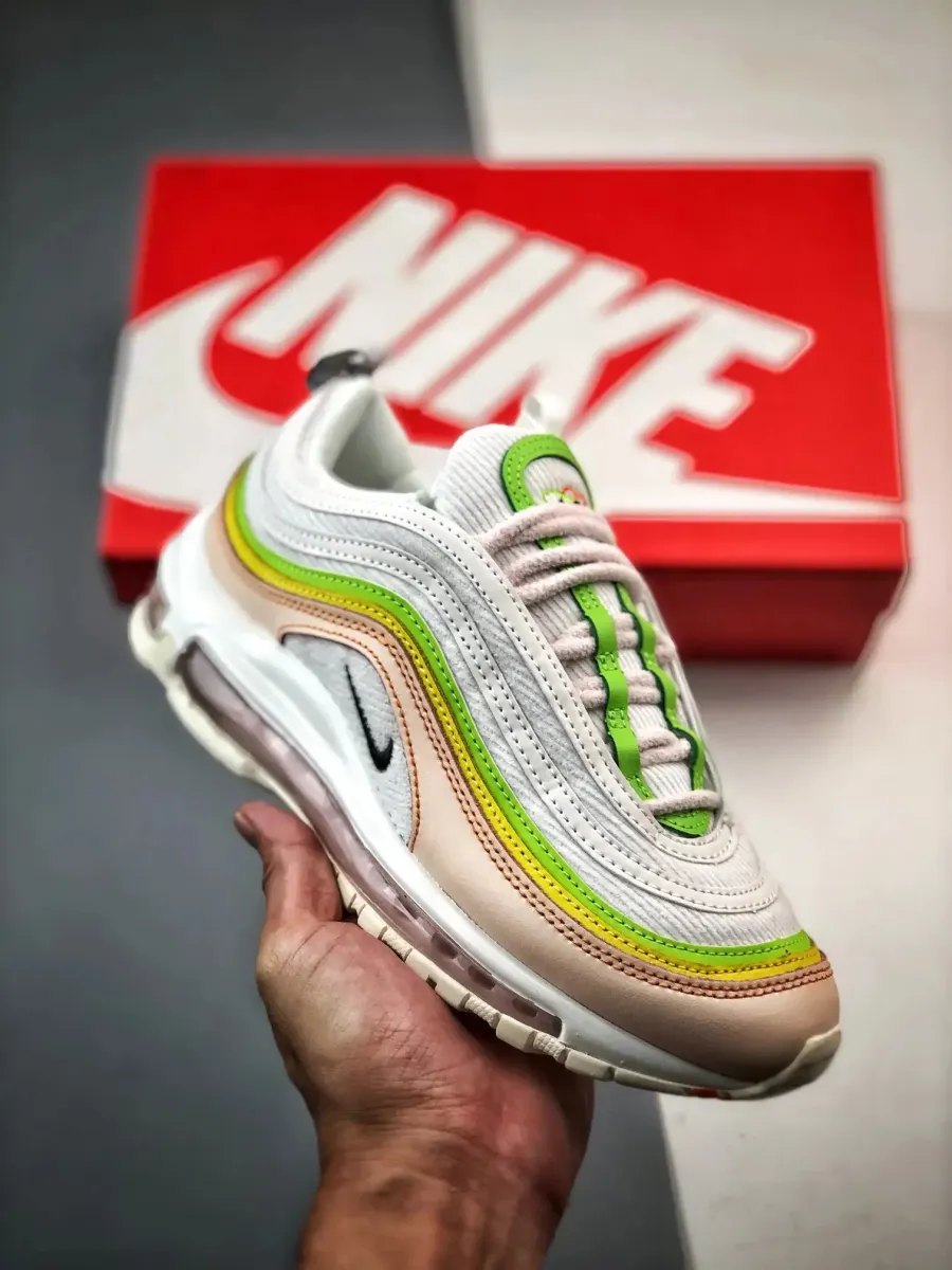 Nike Air Max 97 Feel Love White/Green-Yellow