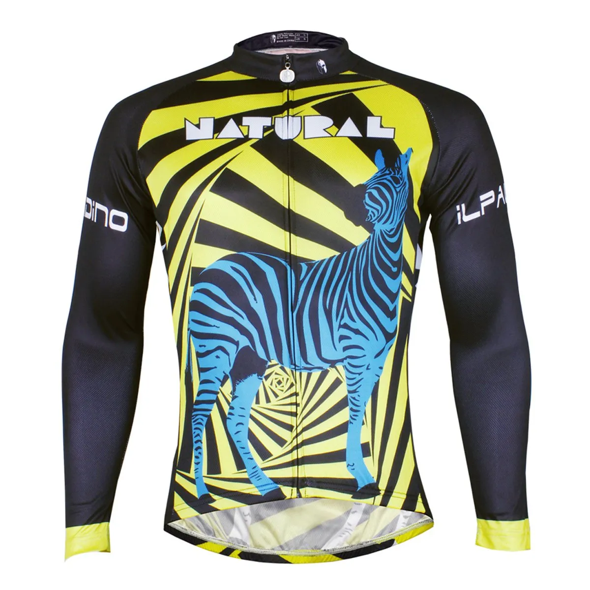 ILPALADINO Yellow/Blue/Green/Red/Rose red Zebra Professional MTB Cycling Jersey Long Sleeve Spring Autumn Mountain Bike Exercise Bicycling Pro Cycle Clothing Racing Apparel Outdoor Sports Leisure Biking Shirts