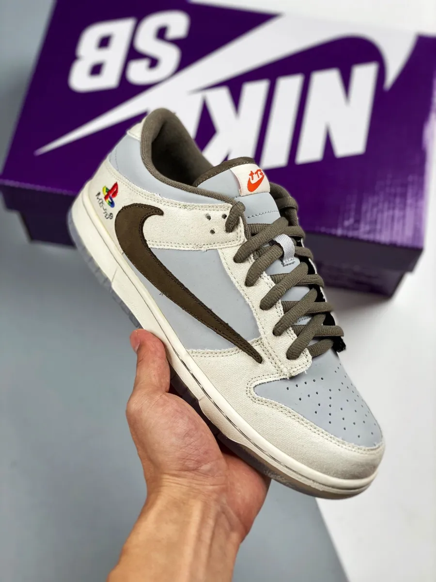 Travis Scott x PlayStation x Nike Dunk Low Grey - playstation dunk low