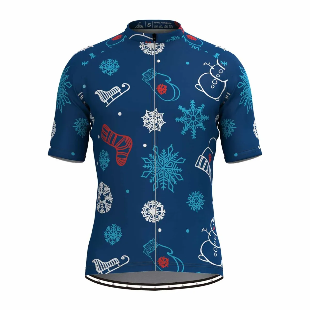 Christmas Snowflake Socks Cycling Jersey Outlet