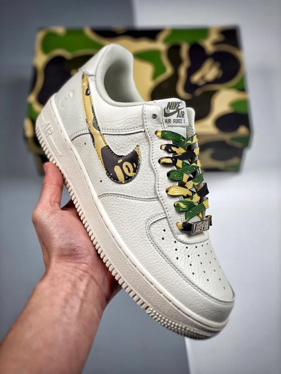 Bape x Nike Air Force 1 Low White / air force bape