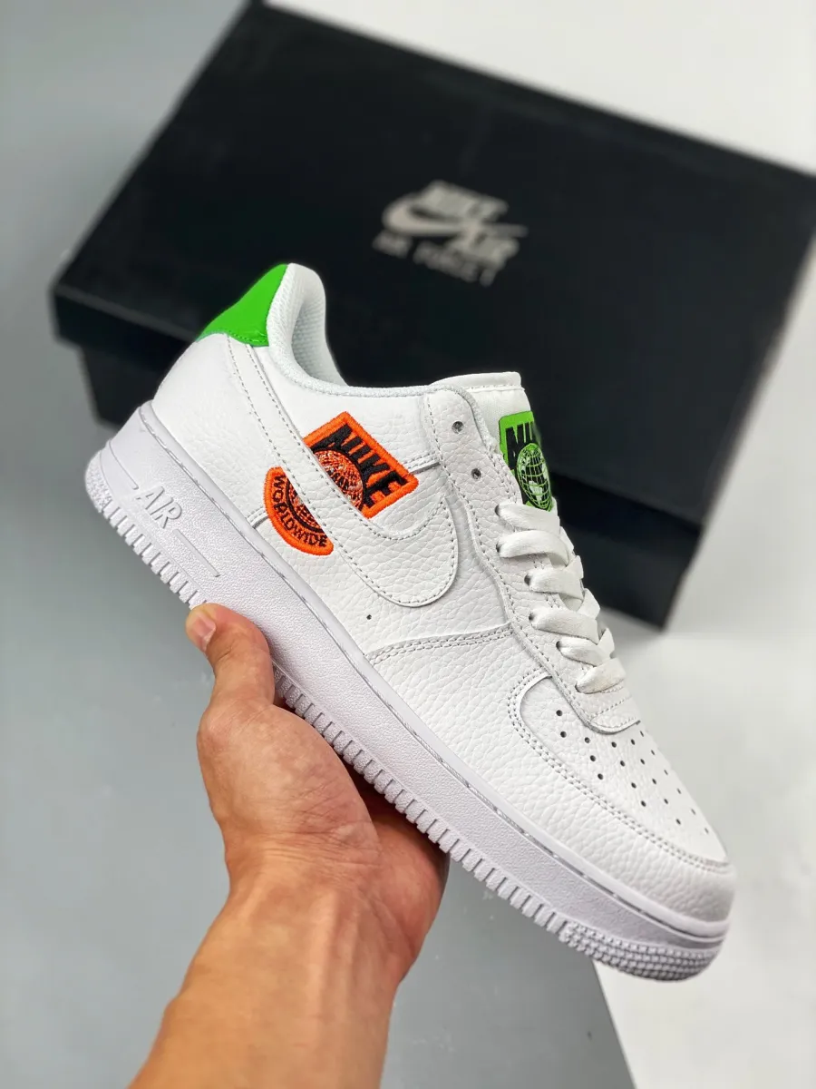 Nike Air Force 1 07 Worldwide White Flash Crimson For Womens CT1414-100 Outlet