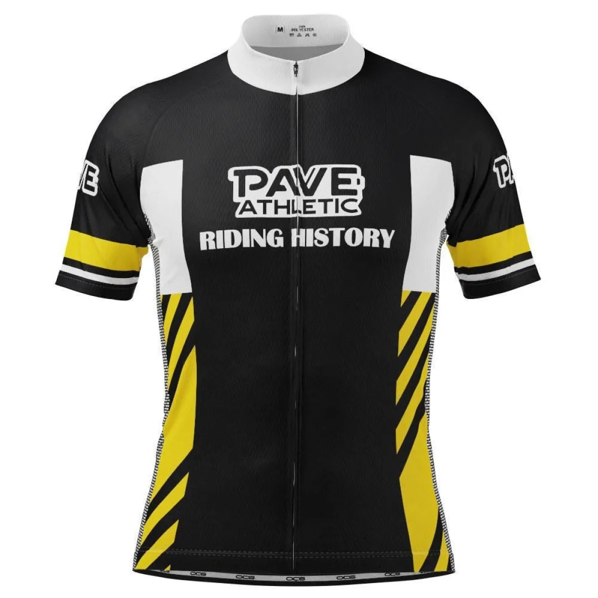 PAVE Athletic Retro Auto Black Short Sleeve Cycling Jersey
