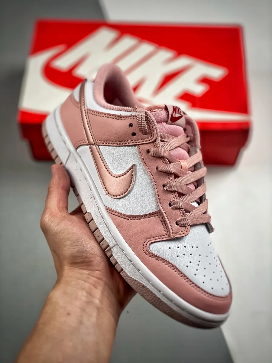 Kids Nike Dunk Low Pink Velvet GS DO6485-600 Nike Dunk Low Gs Pink Velvet