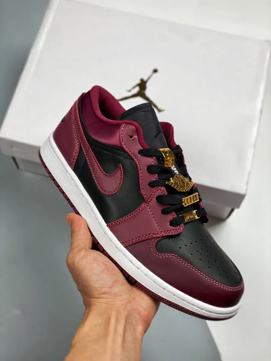 Air Jordan 1 Low Dark Beetroot Maroon Black DB6491-600 - jordan 1 beetroot low