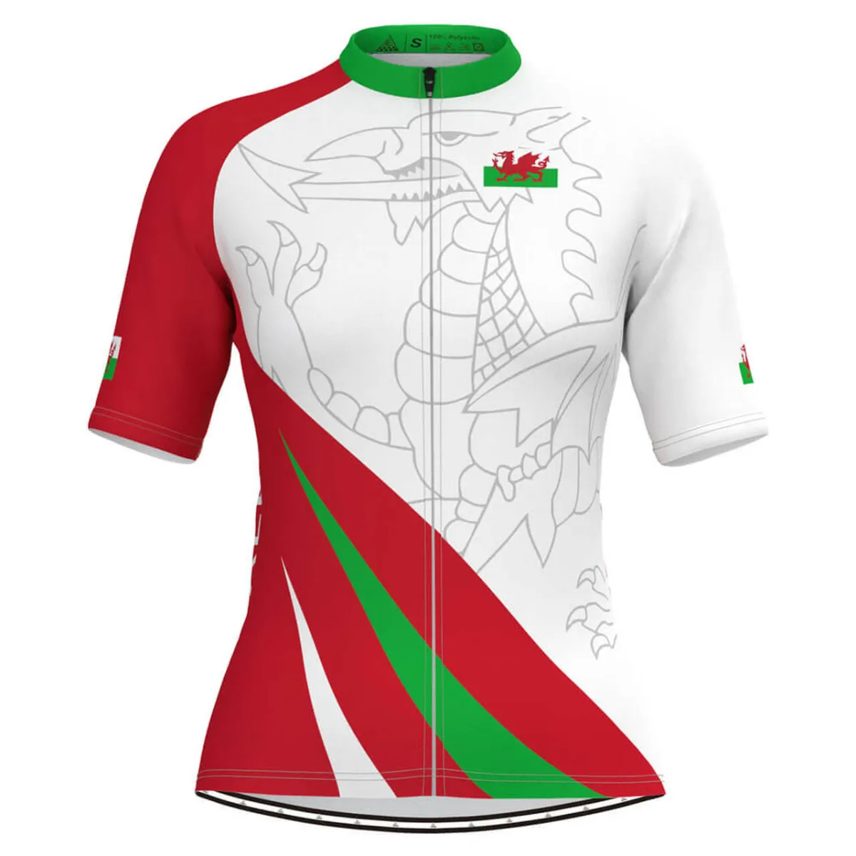 Wales Flag Women's Cycling Jersey V3 Restock