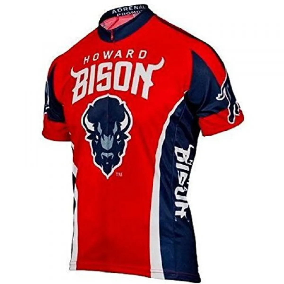 NCAA HU Howard Bison Short Sleeve Cycling Jerseys