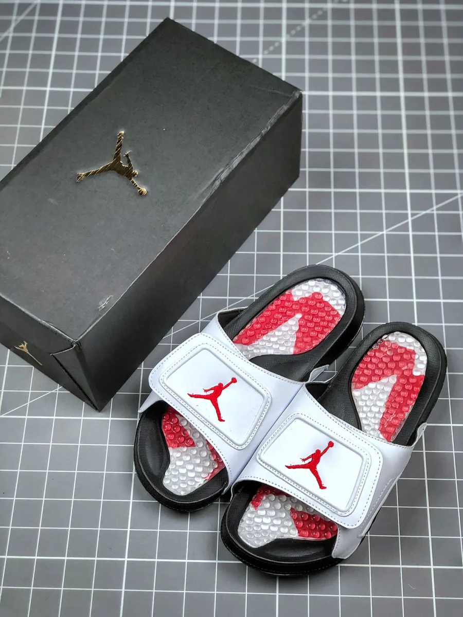 Air Jordan Hydro 5 White Black Red Brand New